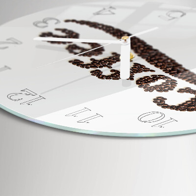 Round wall clock Coffee 