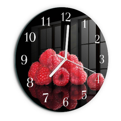 Round wall clock Raspberries