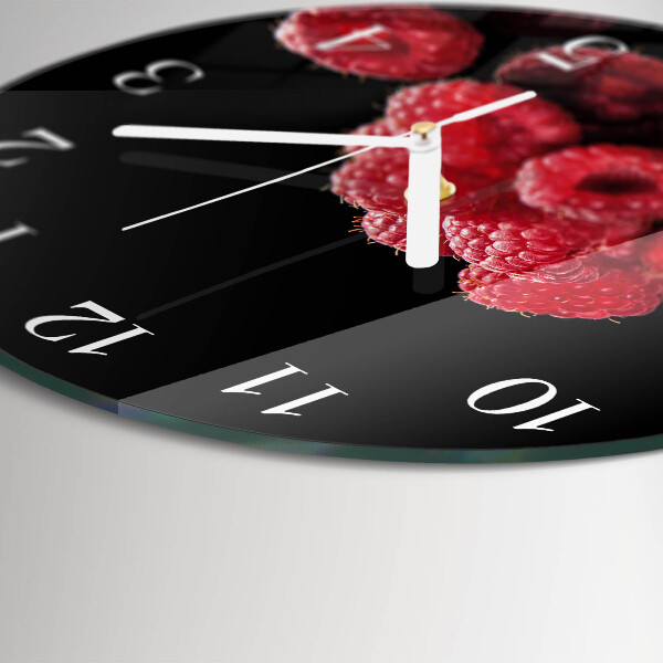 Round wall clock Raspberries