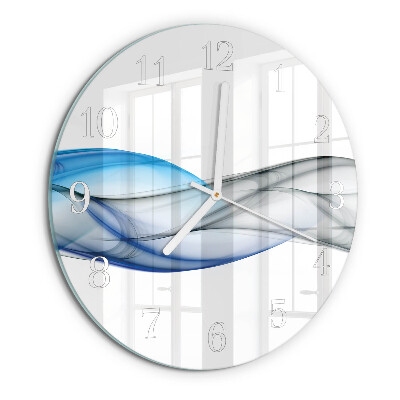 Round wall clock Abstract Smoke
