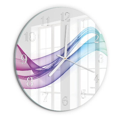 Round wall clock Abstract Lines