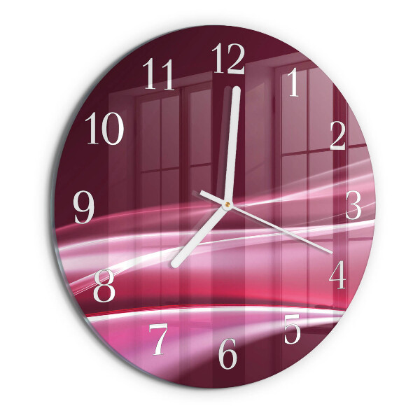 Round wall clock Abstract Lines