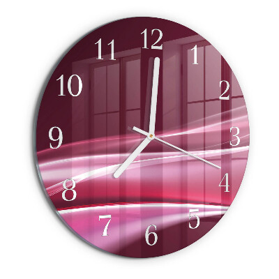 Round wall clock Abstract Lines