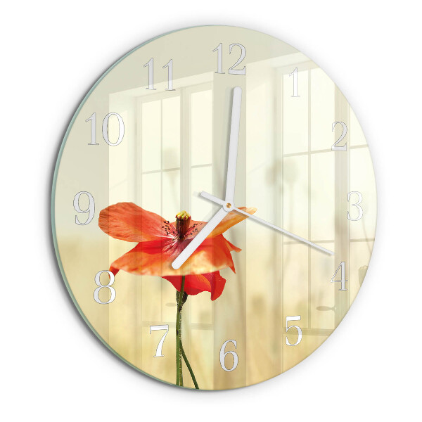 Round wall clock Poppy