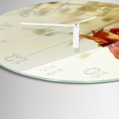 Round wall clock Poppy