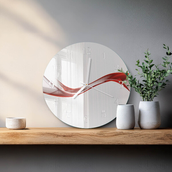 Round wall clock Abstract Lines