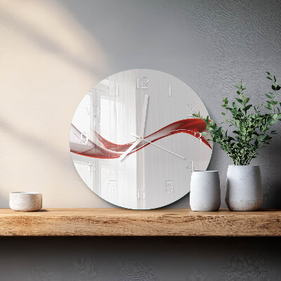 Round wall clock Abstract Lines