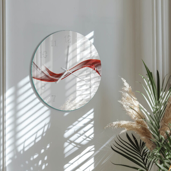 Round wall clock Abstract Lines