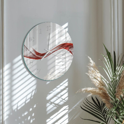 Round wall clock Abstract Lines