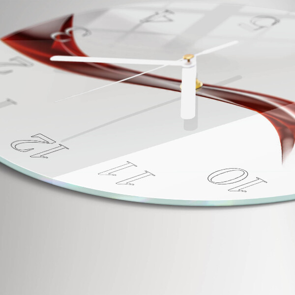Round wall clock Abstract Lines