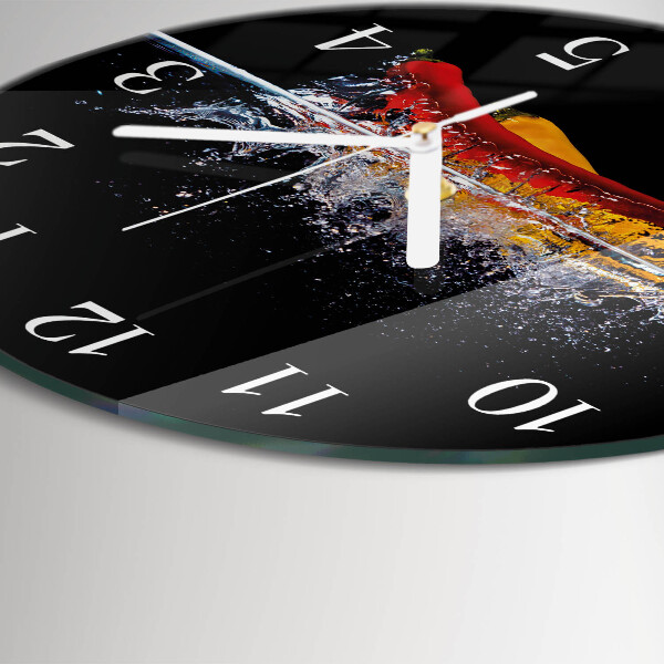 Round wall clock Chili peppers
