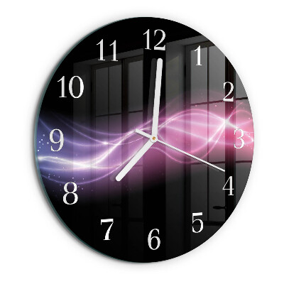 Round wall clock Abstract Lines