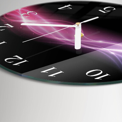 Round wall clock Abstract Lines