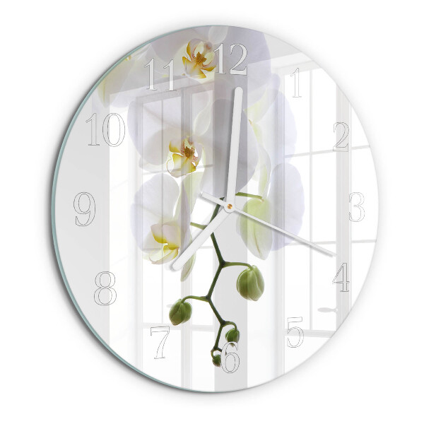 Round wall clock Orchid