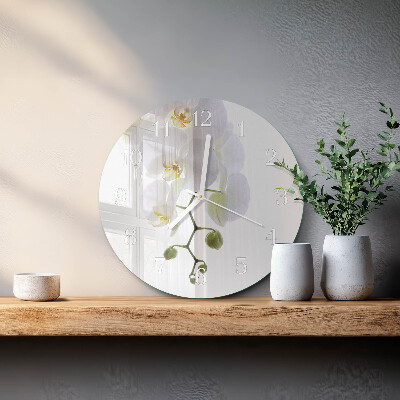 Round wall clock Orchid