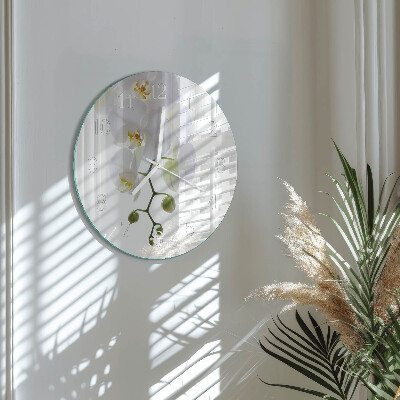 Round wall clock Orchid