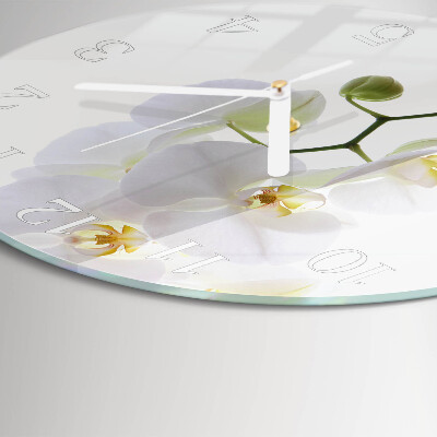 Round wall clock Orchid