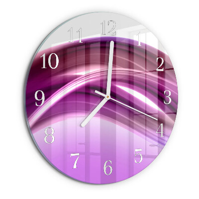 Round wall clock Abstract Lines