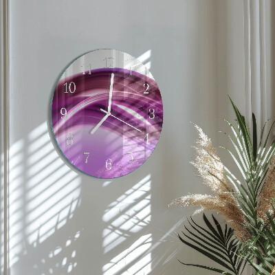 Round wall clock Abstract Lines