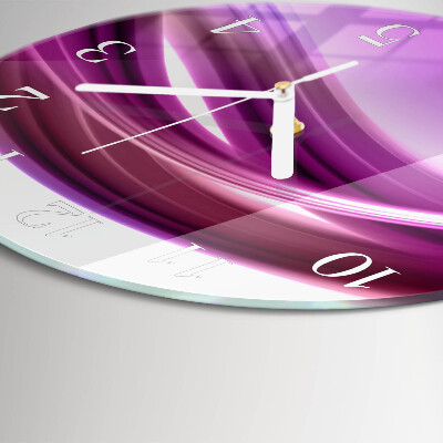 Round wall clock Abstract Lines