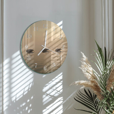 Round wall clock Stones Water