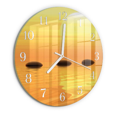 Round wall clock Water Sun