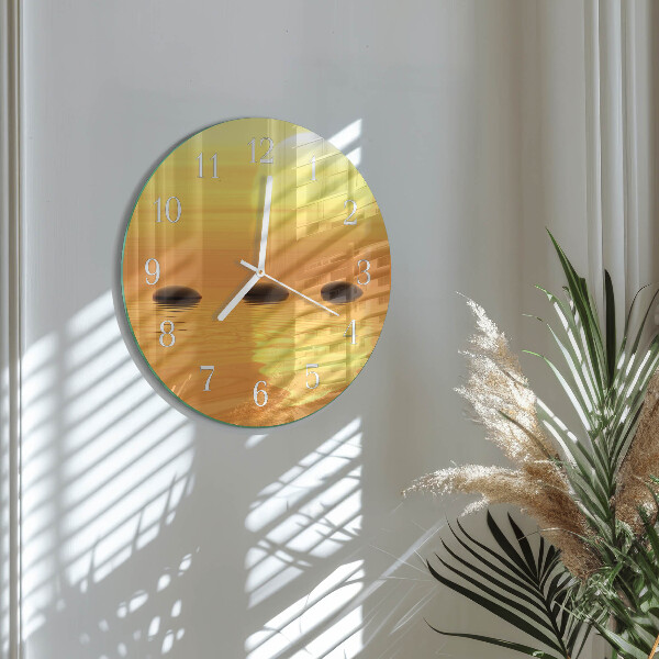 Round wall clock Water Sun