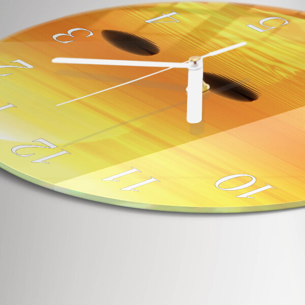 Round wall clock Water Sun