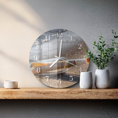 Round wall clock Bottle Letter