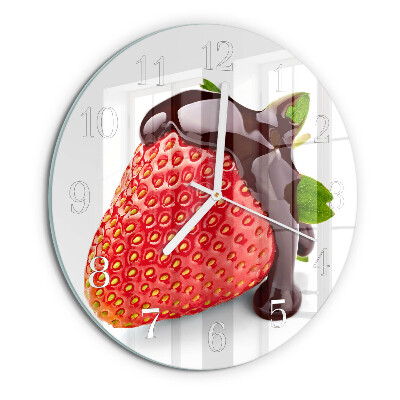 Round wall clock Strawberry Chocolate