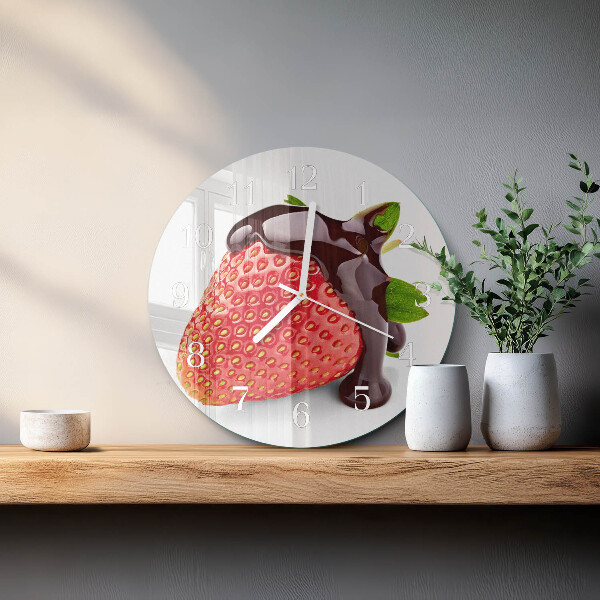 Round wall clock Strawberry Chocolate