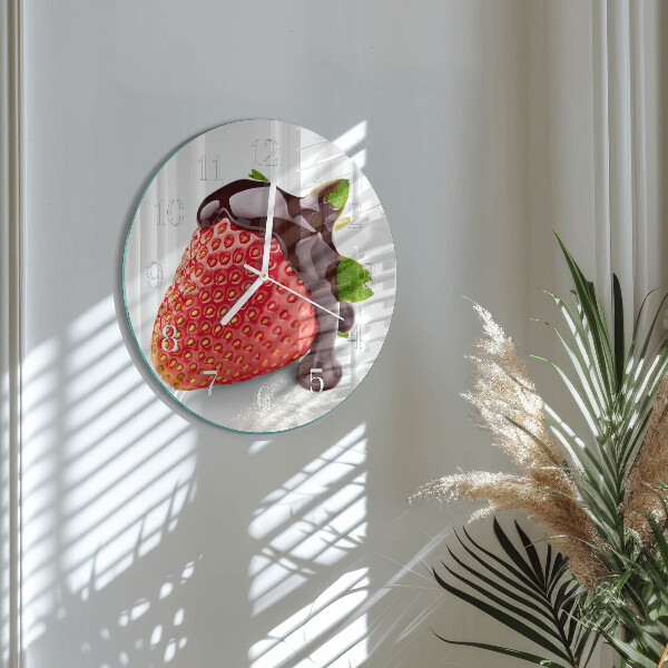 Round wall clock Strawberry Chocolate