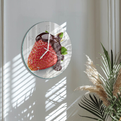 Round wall clock Strawberry Chocolate