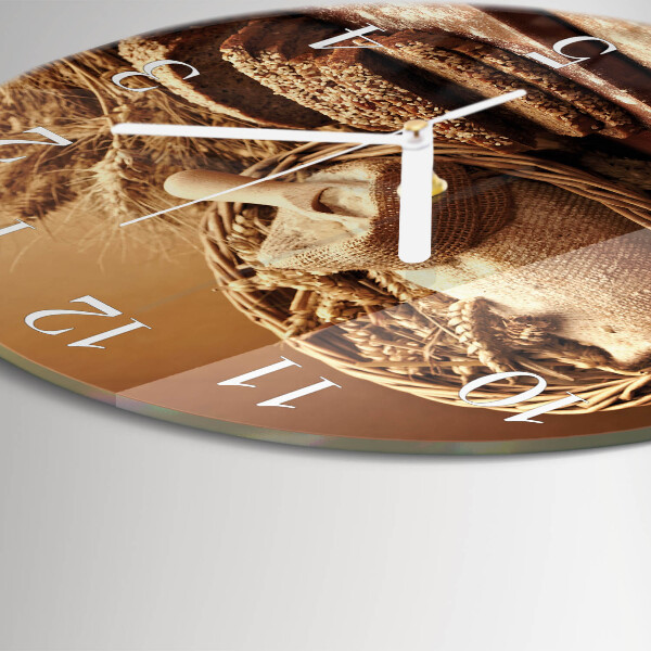 Round wall clock Bread