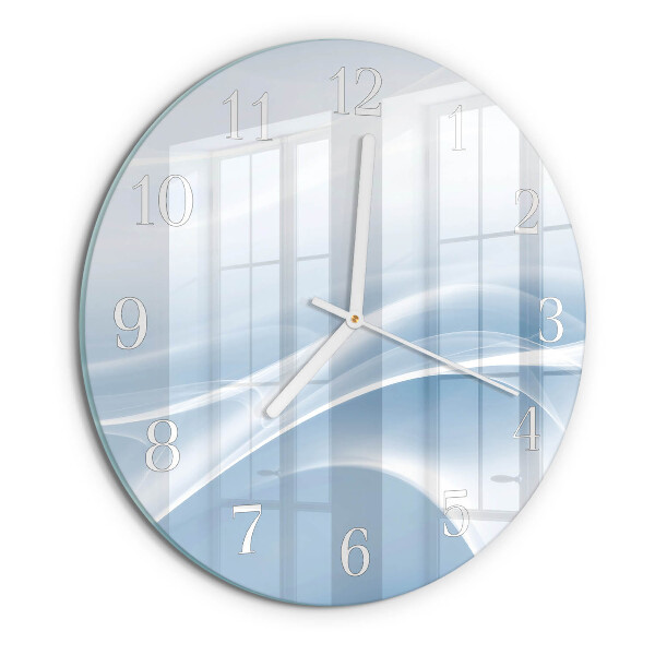 Round wall clock Abstract Lines