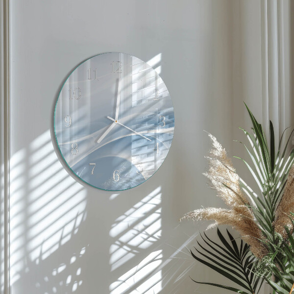 Round wall clock Abstract Lines