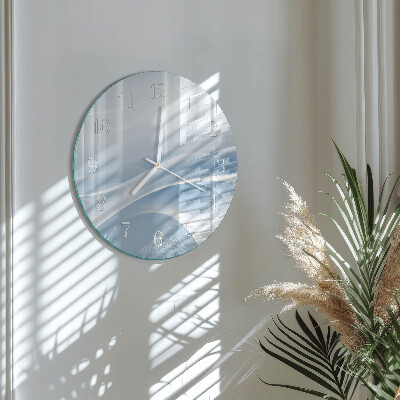 Round wall clock Abstract Lines