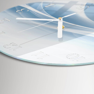 Round wall clock Abstract Lines