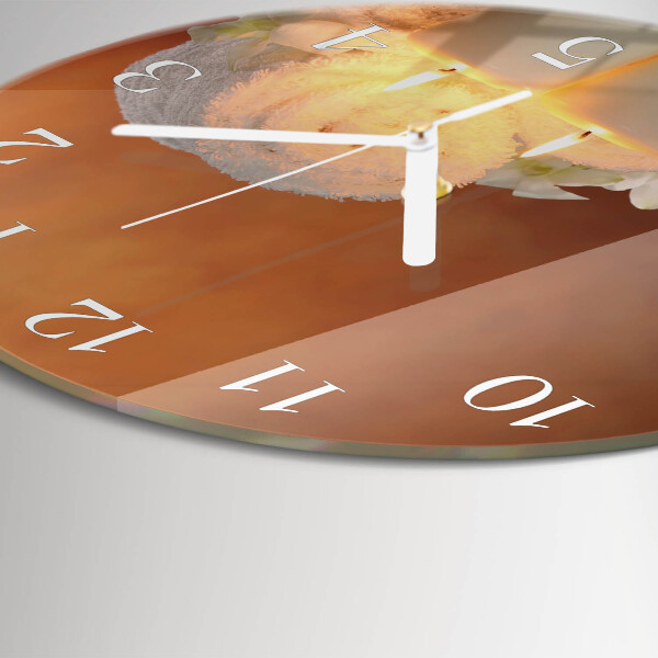 Round wall clock Spa Candles