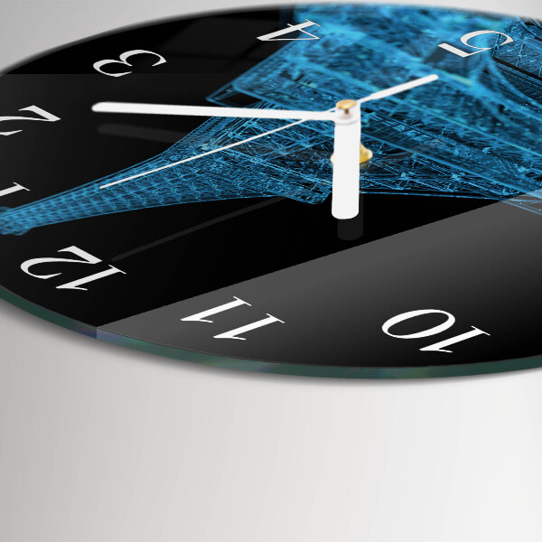 Round wall clock Eiffel Tower Paris