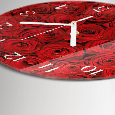 Round wall clock Roses