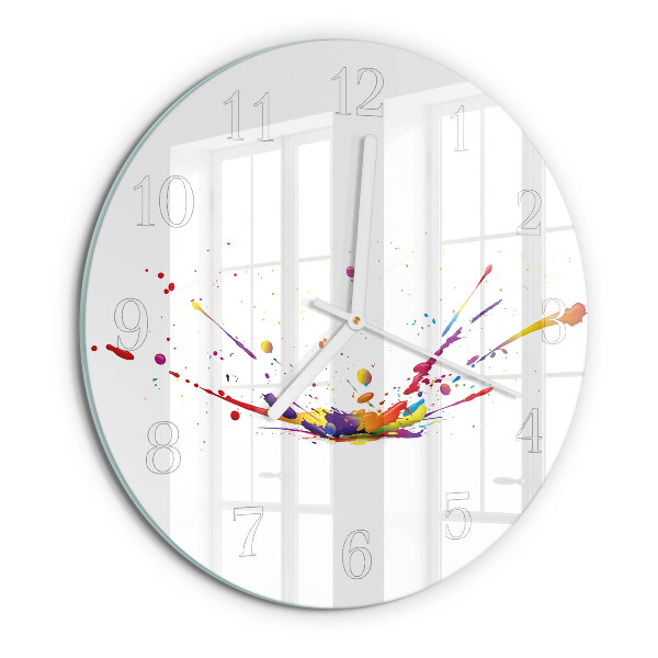 Round wall clock Stains