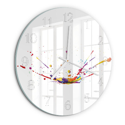 Round wall clock Stains