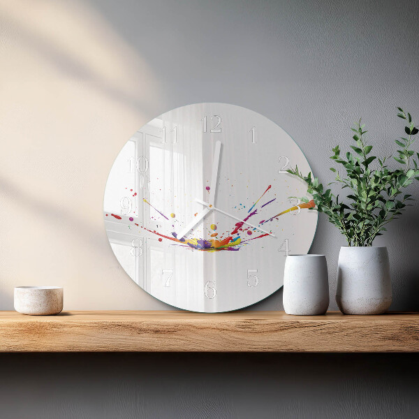 Round wall clock Stains
