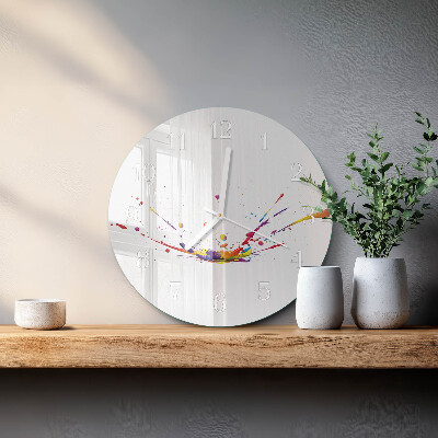 Round wall clock Stains