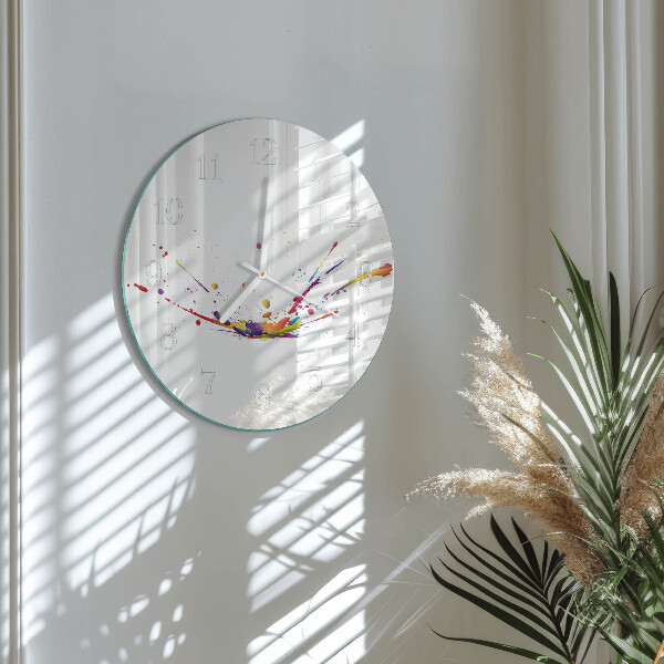 Round wall clock Stains