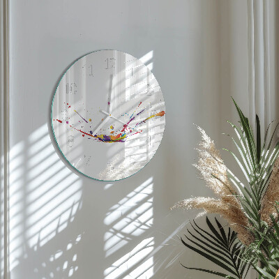 Round wall clock Stains