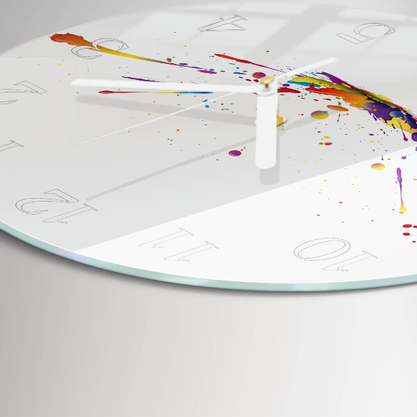 Round wall clock Stains