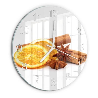 Round wall clock Vanilla with Lemon