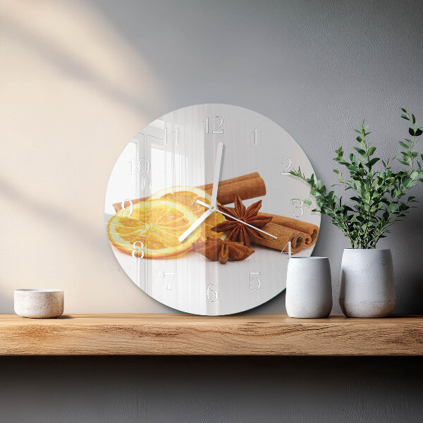 Round wall clock Vanilla with Lemon